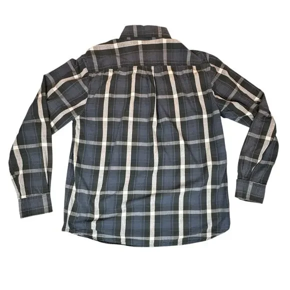 Lee Shirt Mens Large Blue White Plaid Button Down Everyday Classic Timeless Top - Picture 2 of 9